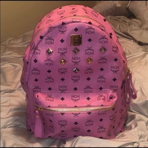 Pink MCM backpack